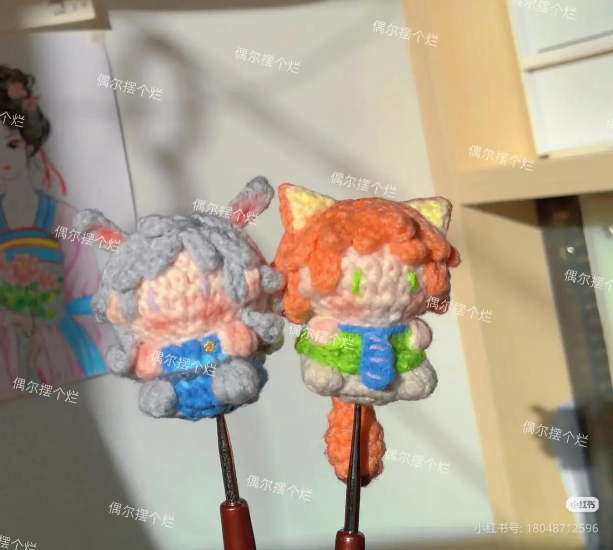 Crochet Judy and Nick Bunny Fox Doll Pattern Chart