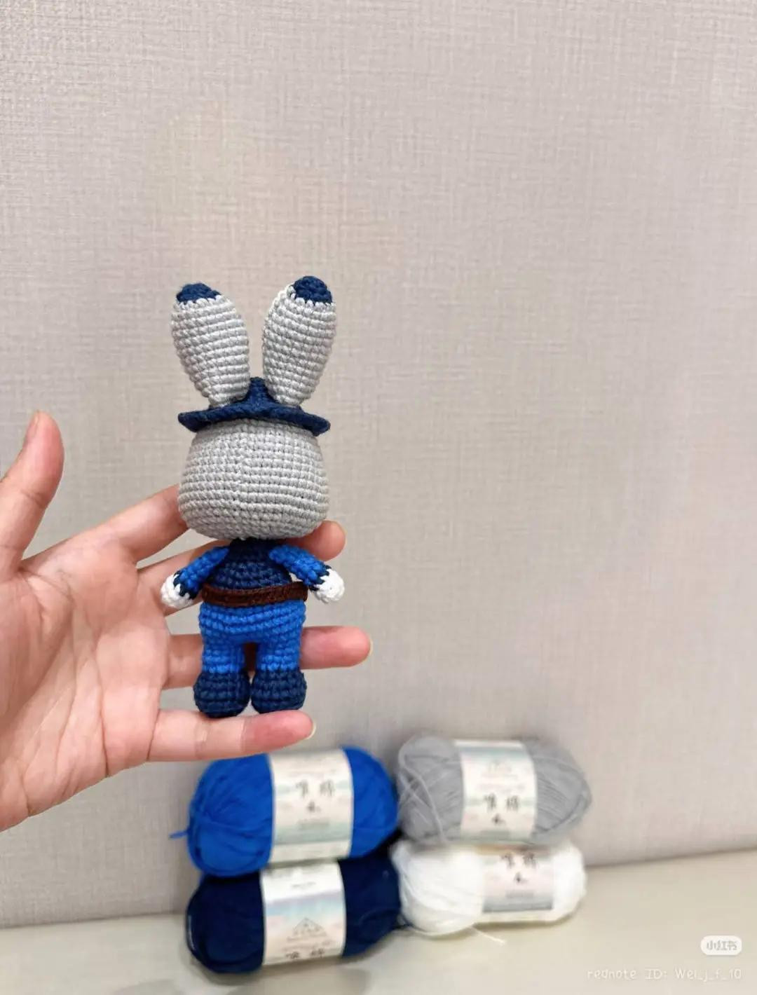 Crochet Judy Hopps Amigurumi Doll Pattern Chart