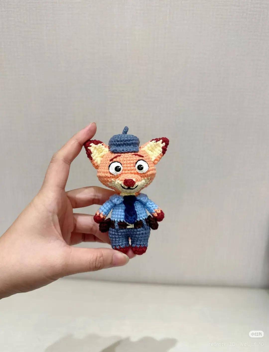 Crochet Judy Hopps Amigurumi Doll Pattern Chart