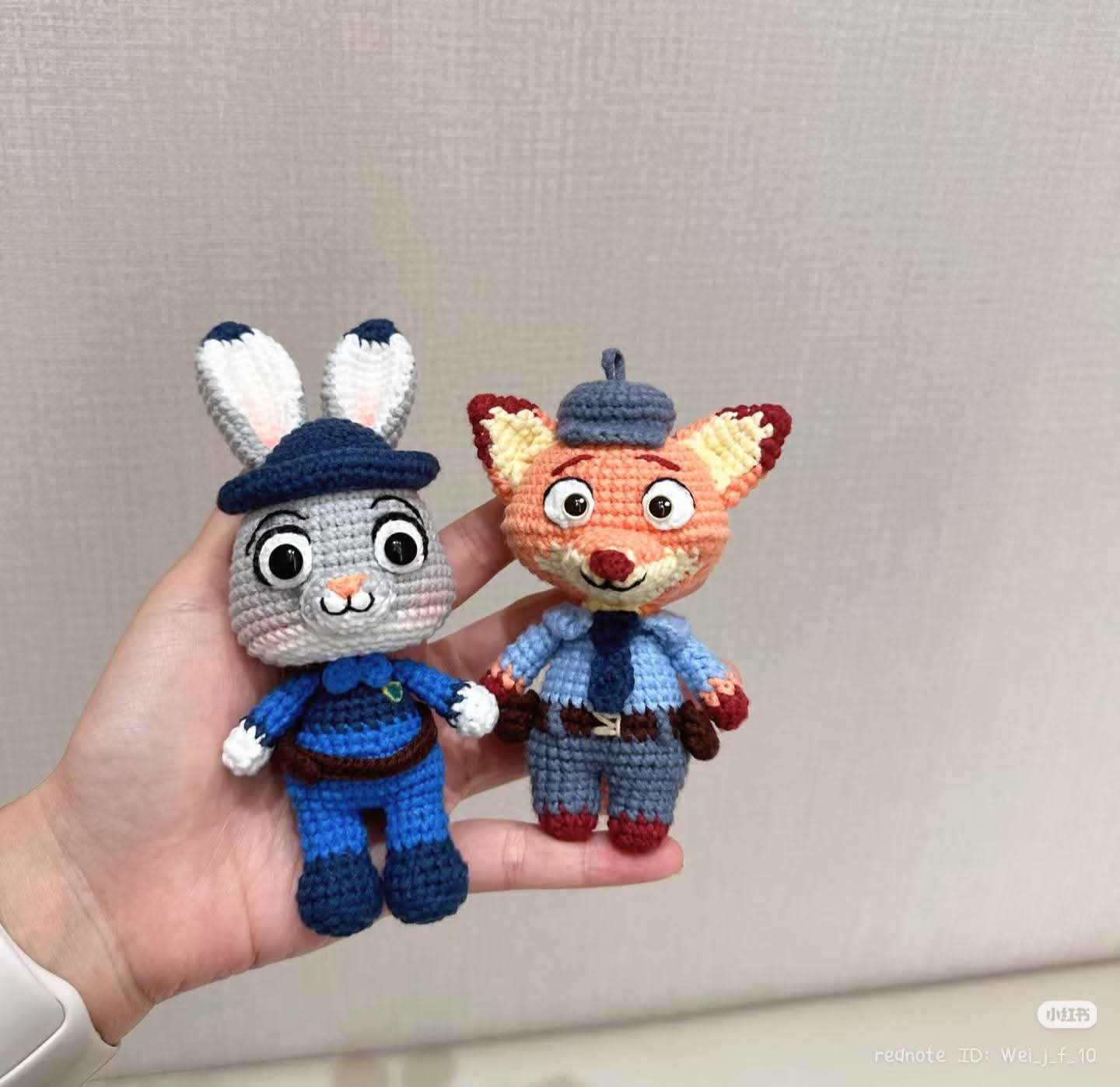 Crochet Judy Hopps Amigurumi Doll Pattern Chart