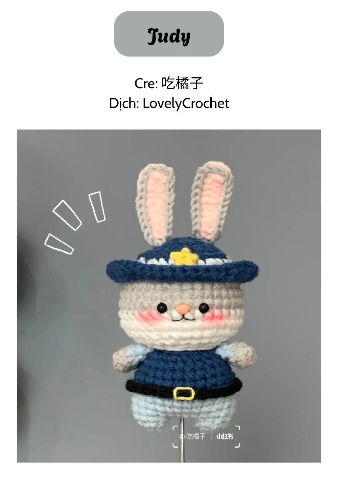 Crochet Judy Hopps & Nick Wilde Amigurumi Pattern