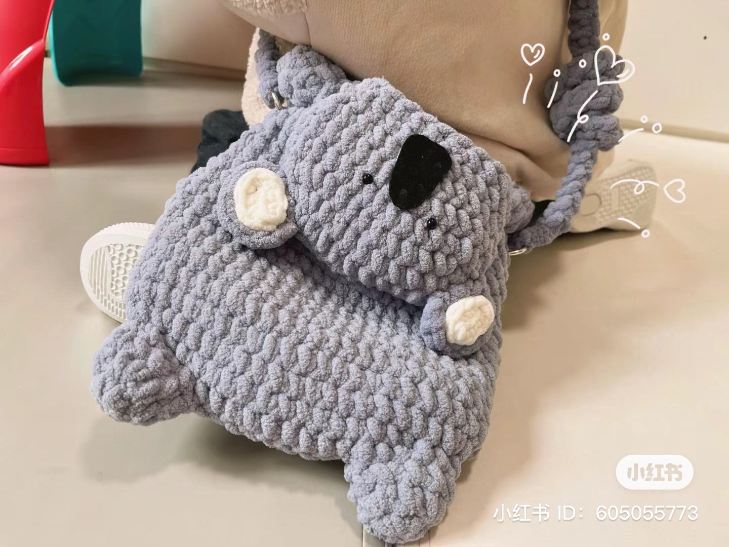 Crochet Koala Bag Pattern Chart Tutorial