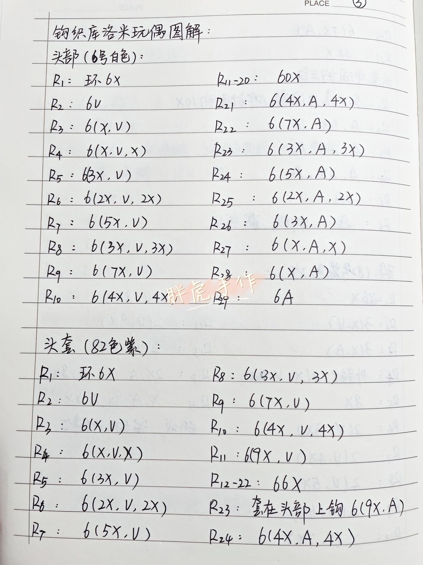 Crochet Kuromi Doll Pattern: Purple Amigurumi Chart