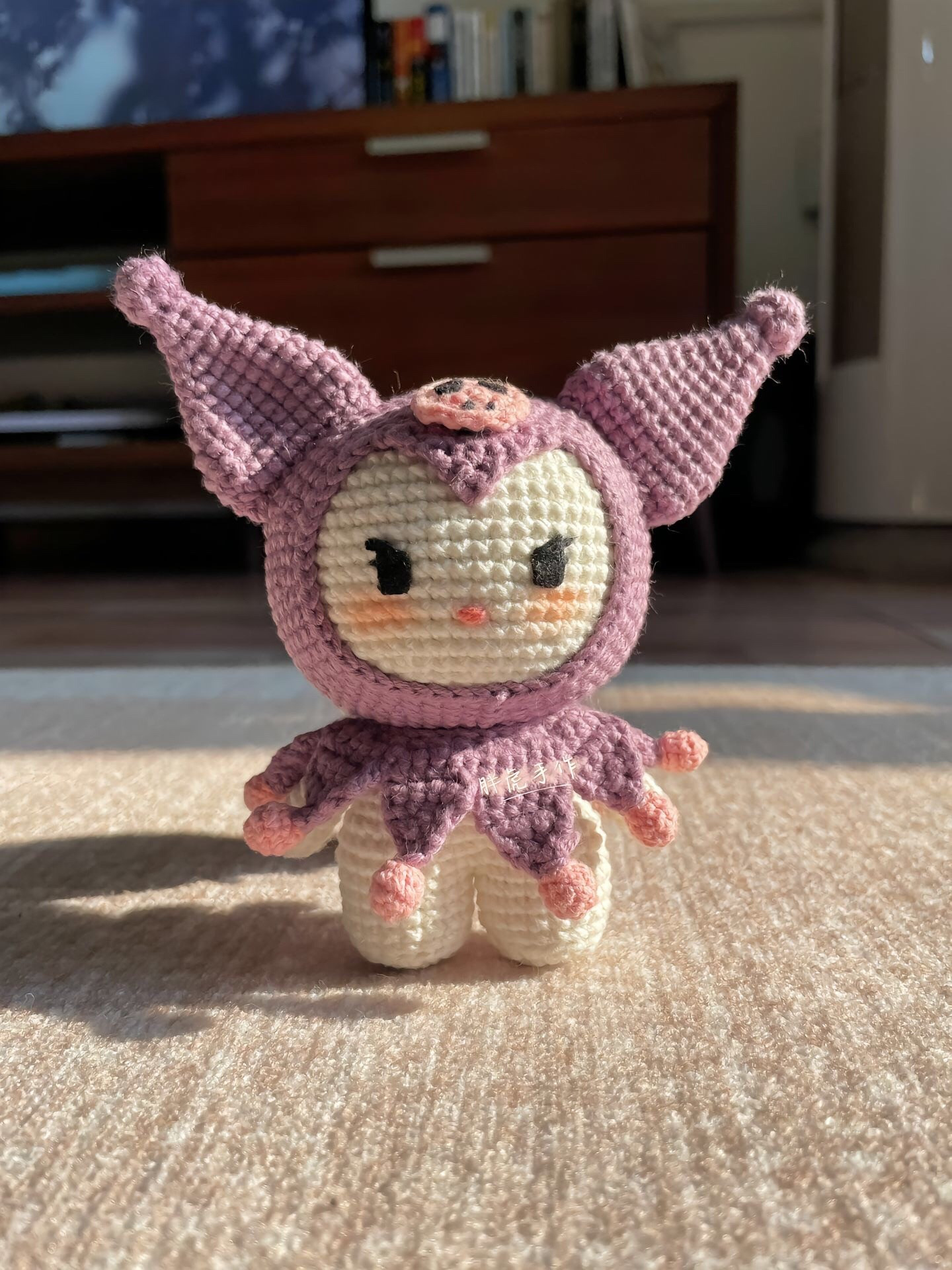 Crochet Kuromi Doll Pattern: Purple Amigurumi Chart