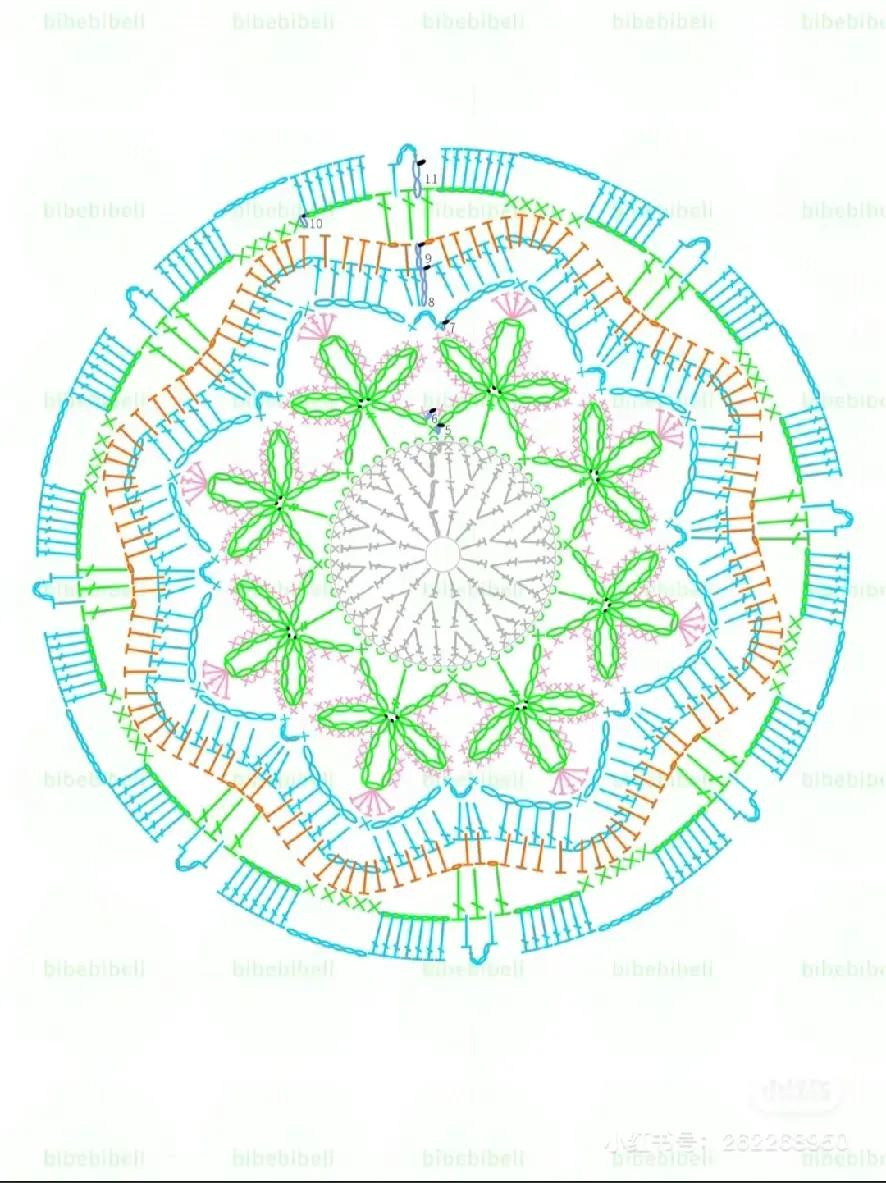 Crochet Lace Tie Pattern Chart - DIY Tutorial for Handmade Accessories