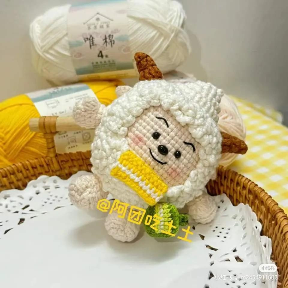 Crochet Lazy Sheep Doll Pattern Tutorial
