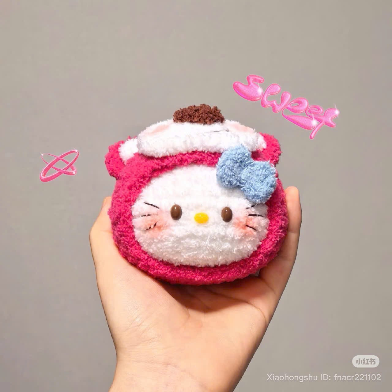 Crochet Loopy Costume Series: Strawberry Bear Hat and Head Pattern Chart