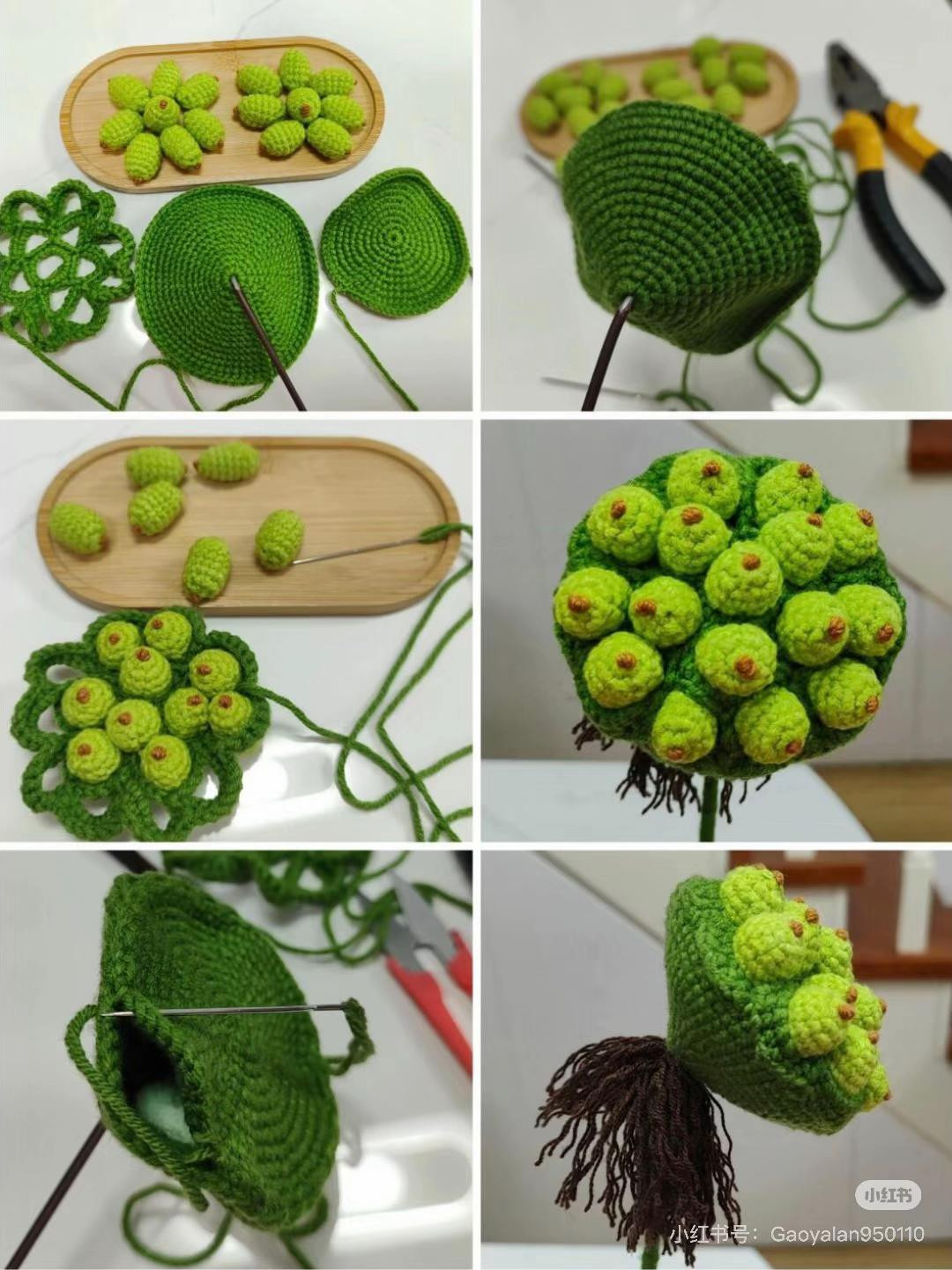 Crochet Lotus Flower Chart Pattern