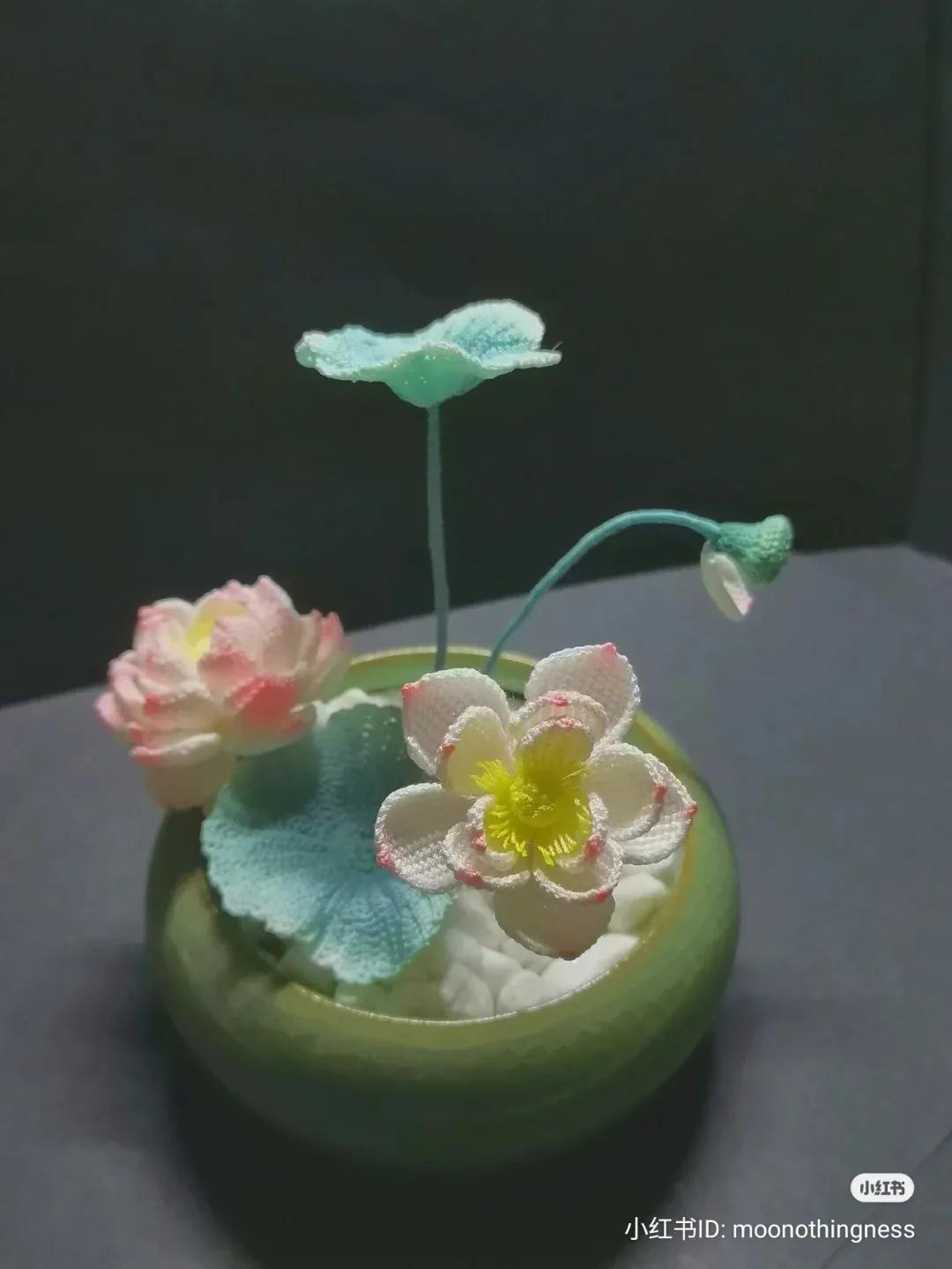 Crochet Lotus Flower Pattern Chart and Tutorial