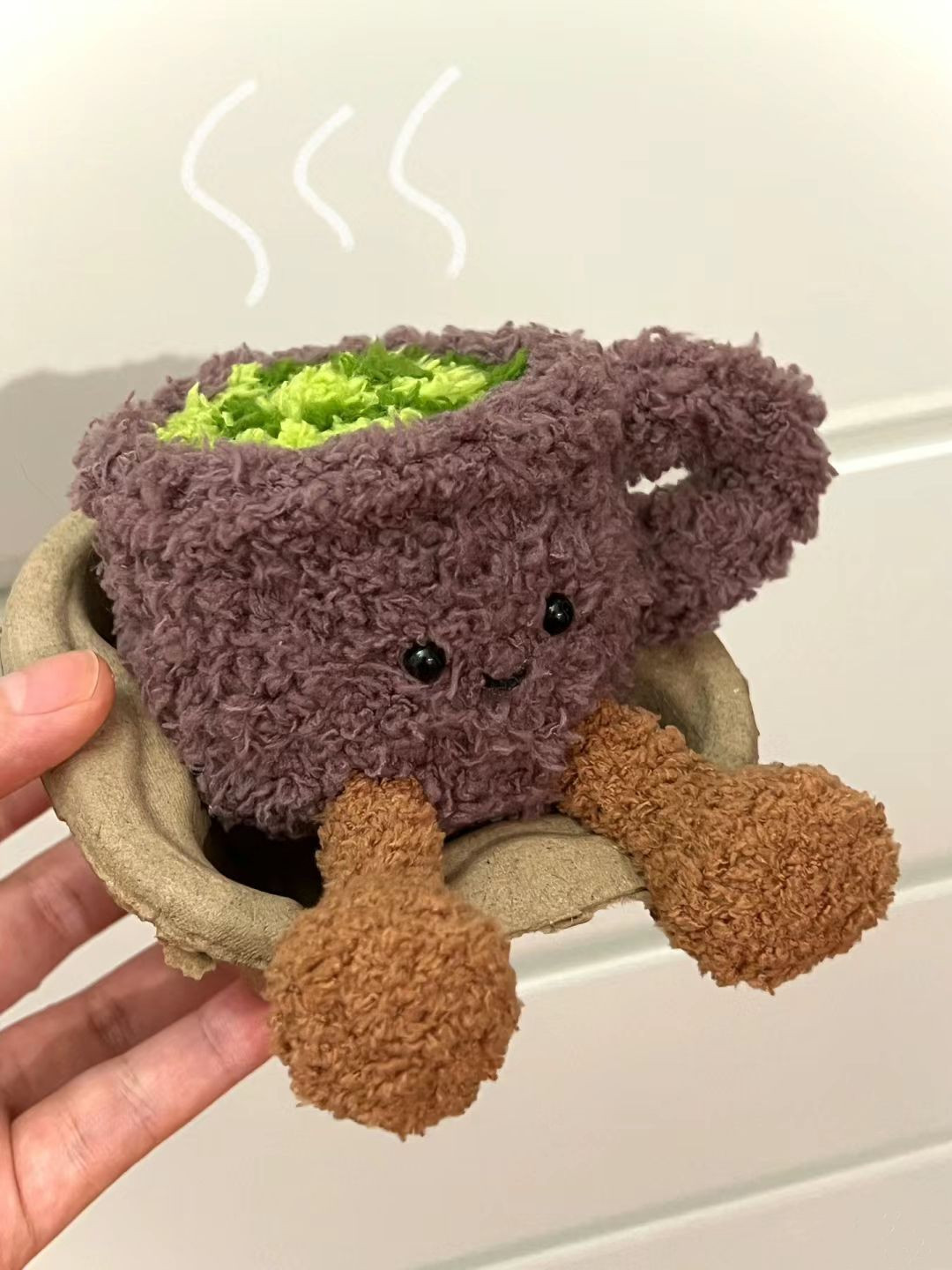 Crochet Matcha Latte and Croissant Bread Doll Pattern Chart