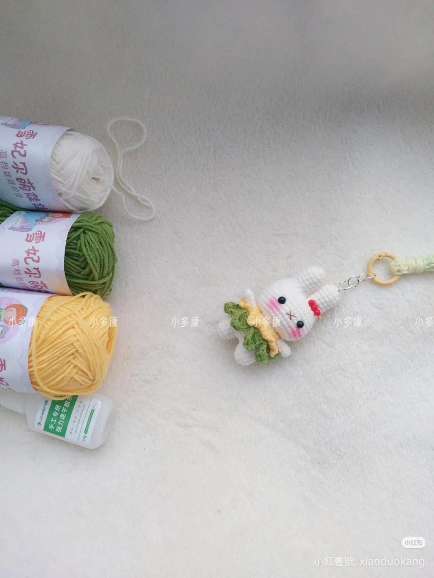 Crochet Miffy Rabbit Keychain Amigurumi Pattern Chart