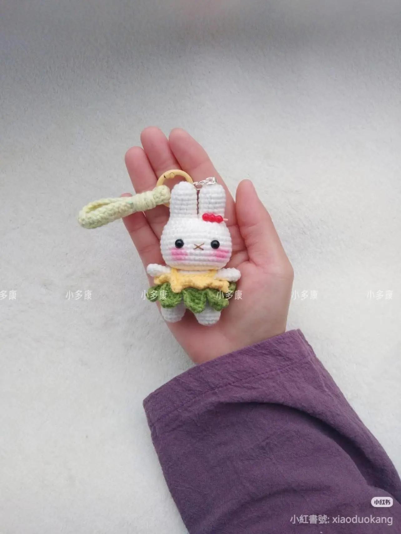 Crochet Miffy Rabbit Keychain Amigurumi Pattern Chart