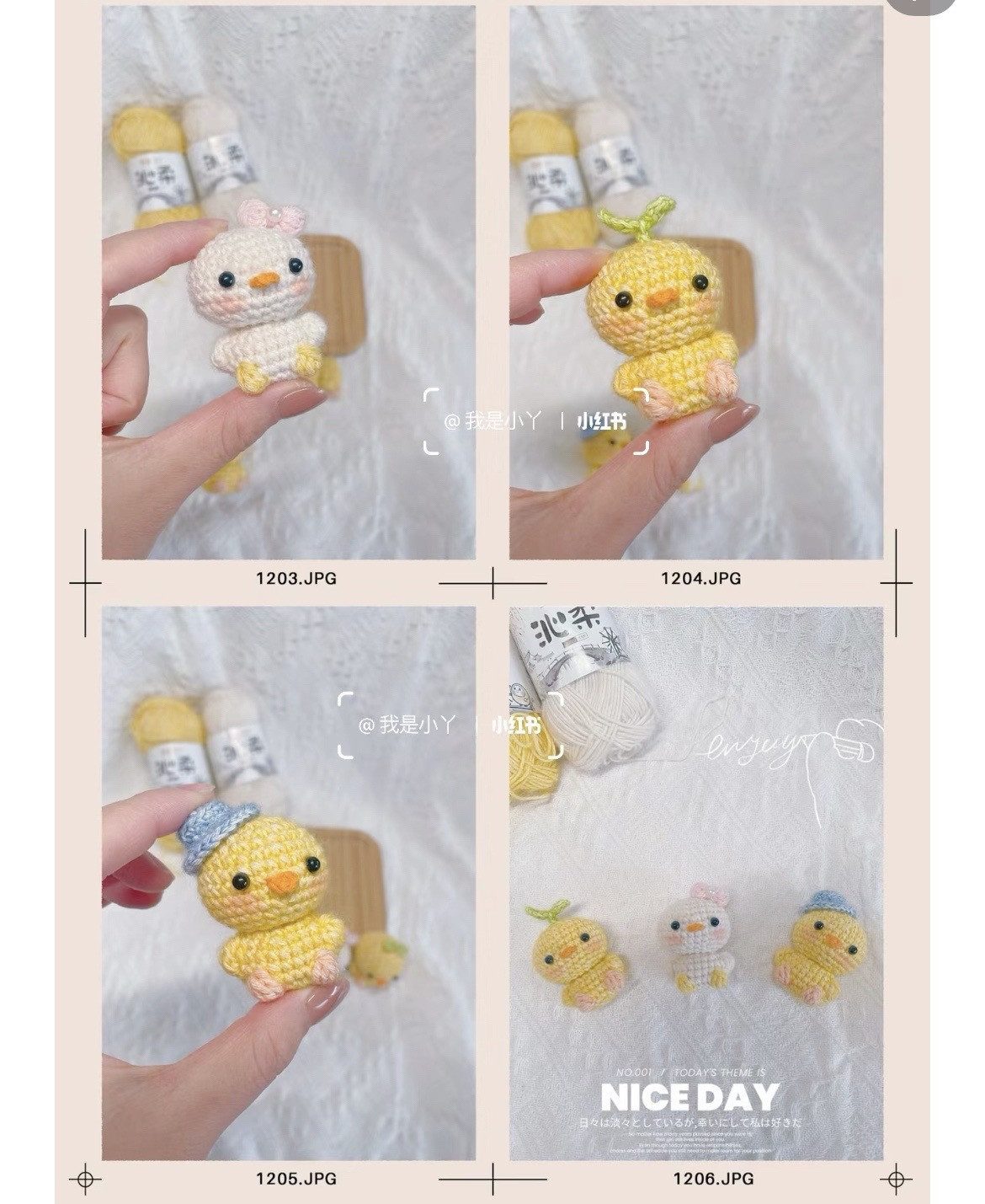 Crochet Mini Chick Pattern: Cute Yellow and White Amigurumi Doll Tutorial