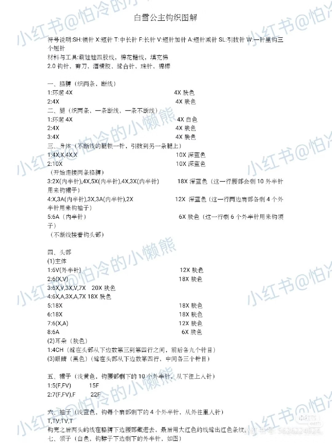 Crochet Mini Disney Princesses: Snow White and Rapunzel Keychains Pattern