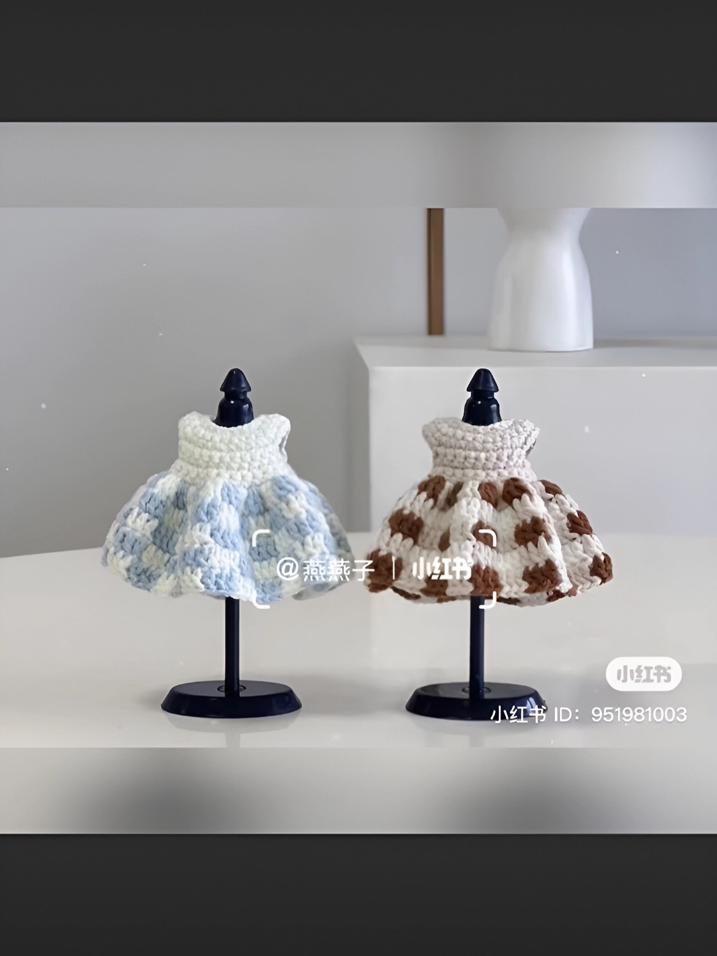 Crochet Mini Dress Pattern: Audrey Hepburn Style and Checkered Designs for Dolls