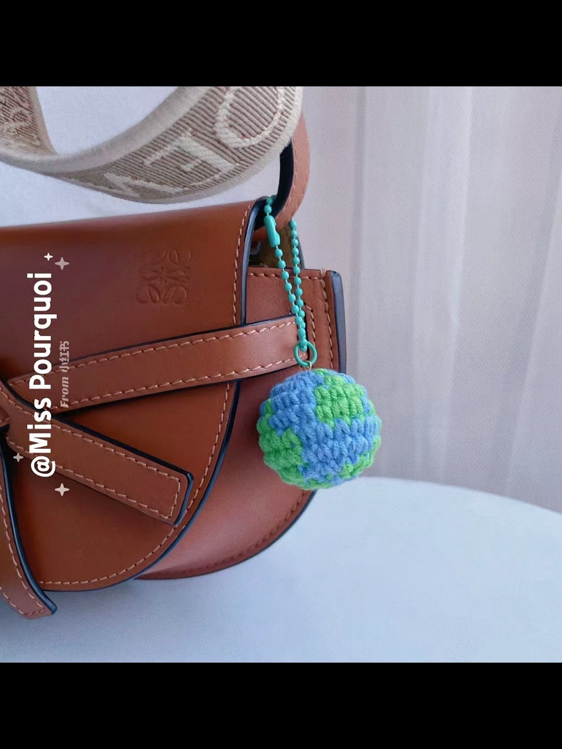 Crochet Mini Earth Keychain Pattern Tutorial