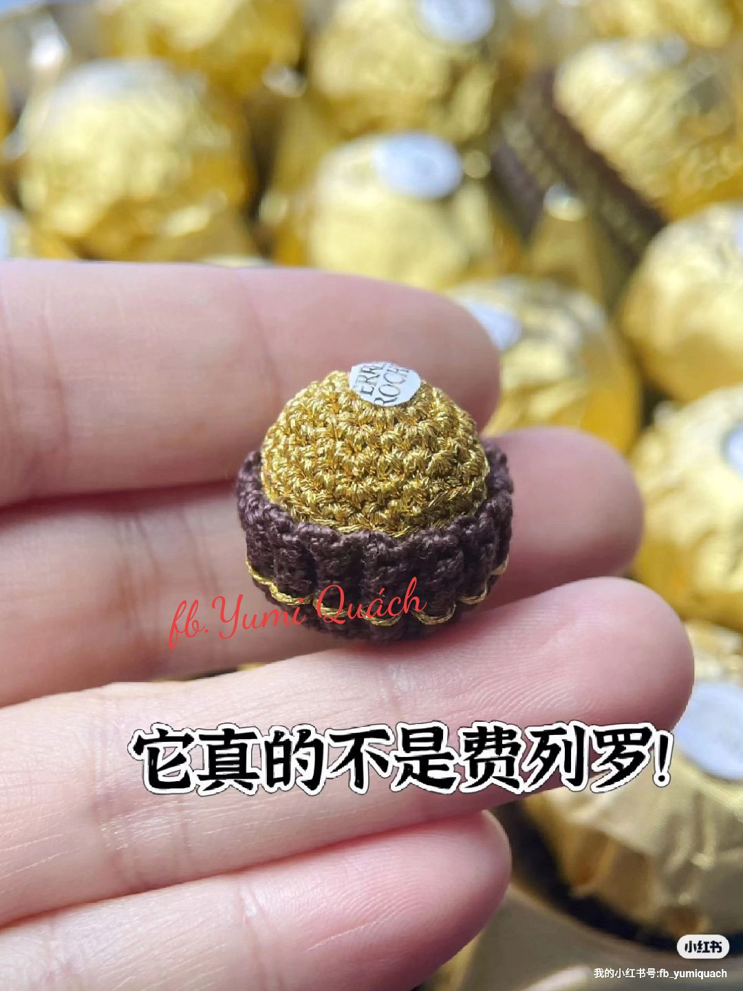 Crochet Mini Ferrero Rocher Chocolate Tutorial and Pattern