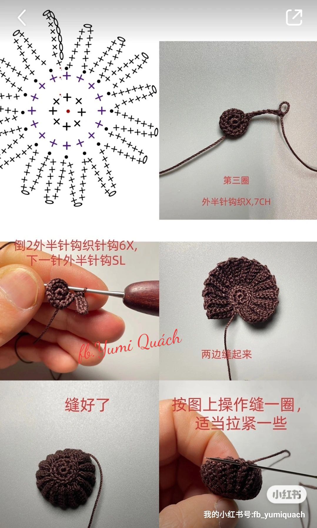 Crochet Mini Ferrero Rocher Chocolate Tutorial and Pattern