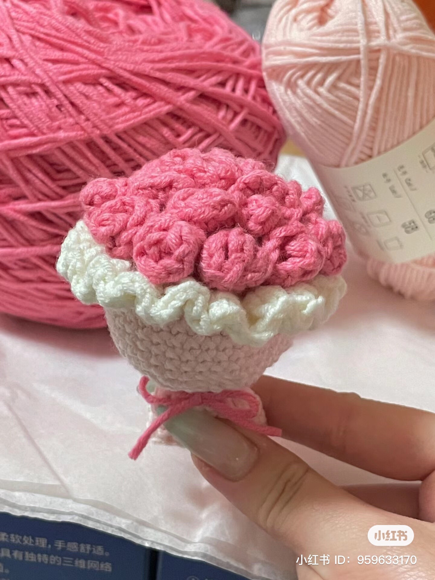 Crochet Mini Flower Bouquet Pattern with Instructions