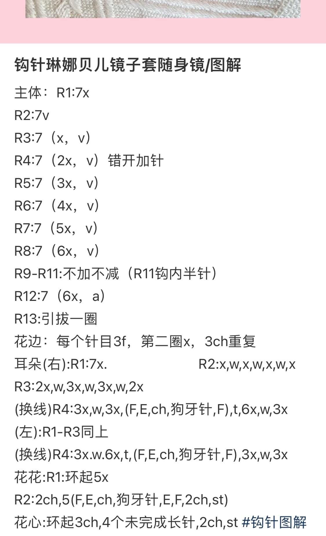 Crochet Mirror Case Pattern: Cute Bear and Frog Designs