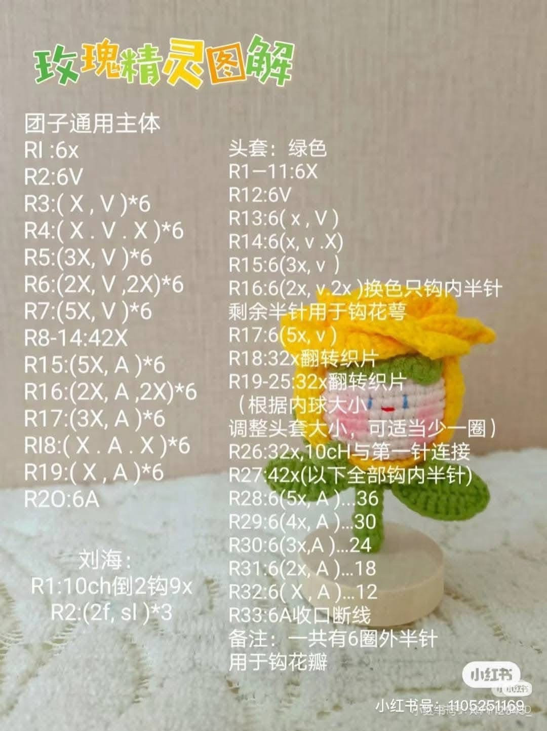 Crochet Mochi Flower Rabbit Pattern Tutorial