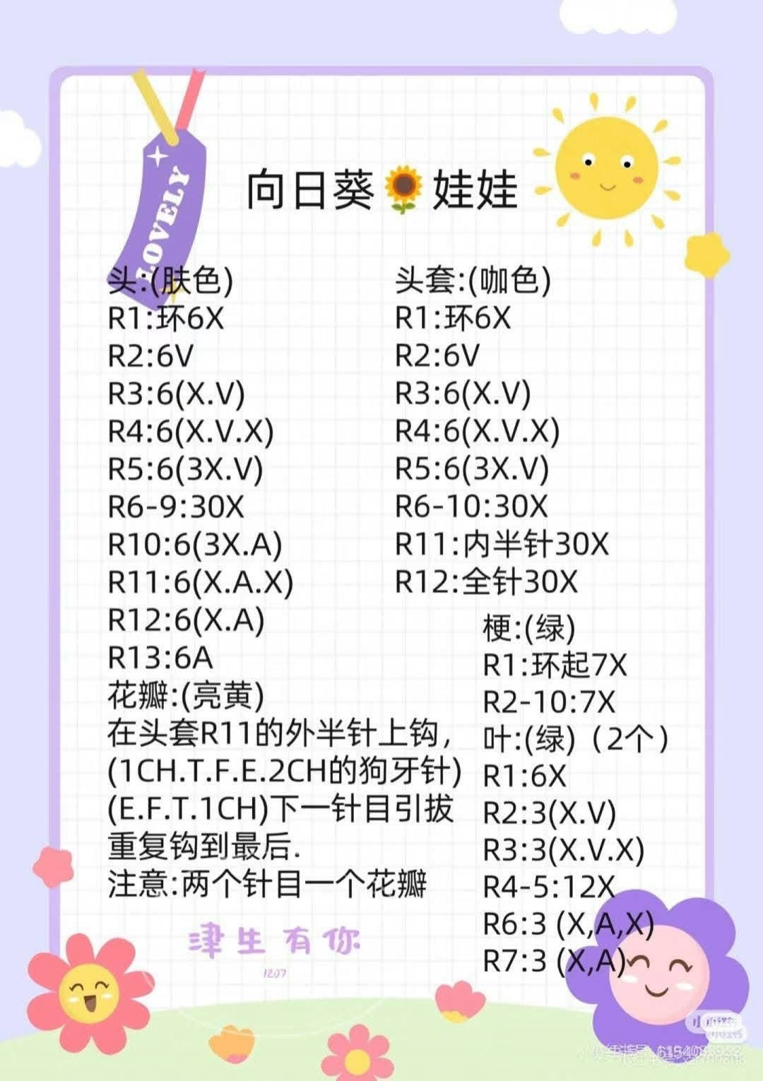 Crochet Mochi Flower Rabbit Pattern Tutorial