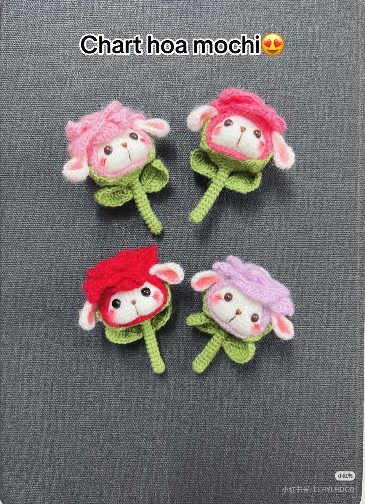 Crochet Mochi Flower Rabbit Pattern Tutorial