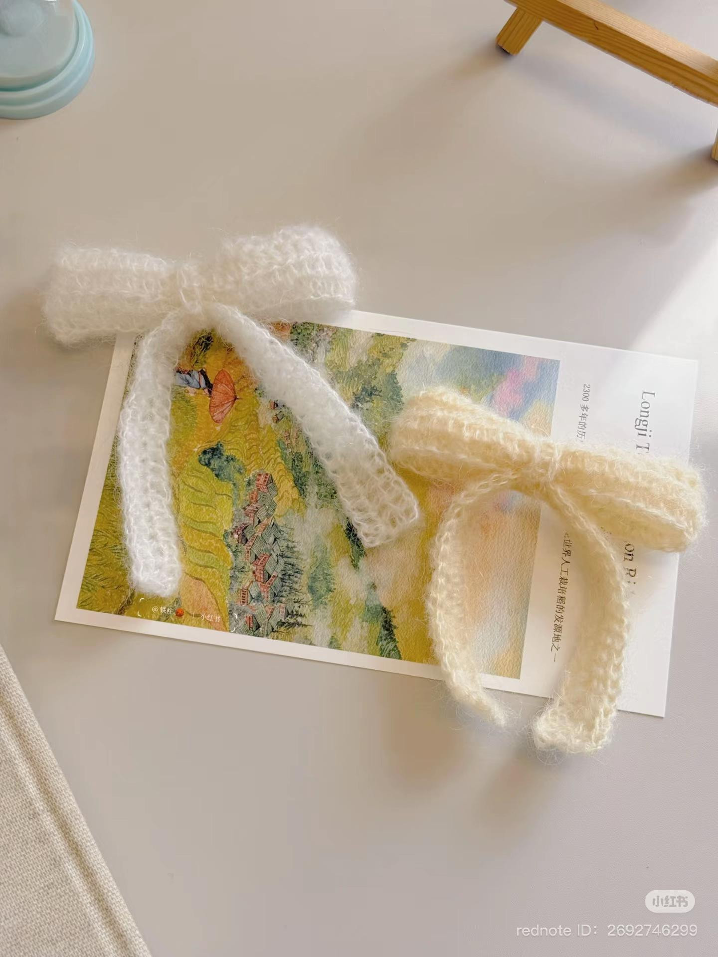 Crochet Mohair Bow Tutorial: Soft Pastel DIY Hair Accessory Pattern