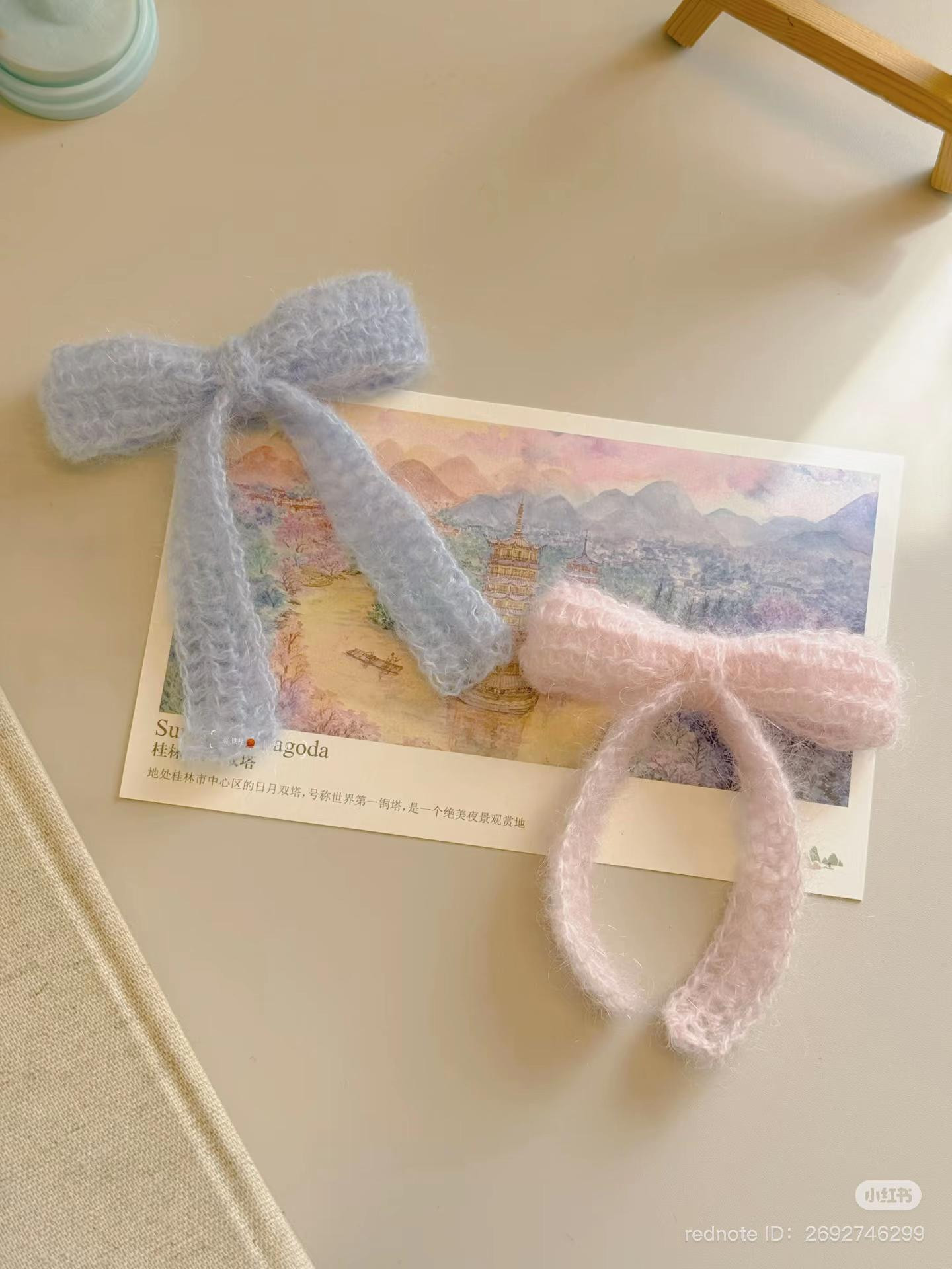 Crochet Mohair Bow Tutorial: Soft Pastel DIY Hair Accessory Pattern