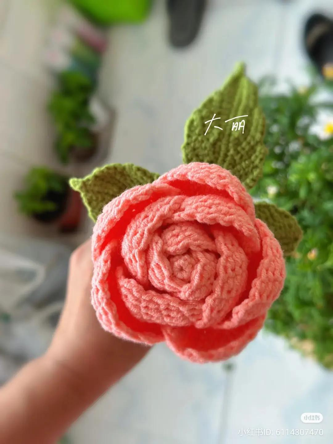 Crochet Monthly Rose Pattern Tutorial with Detailed Chart and Instructions
