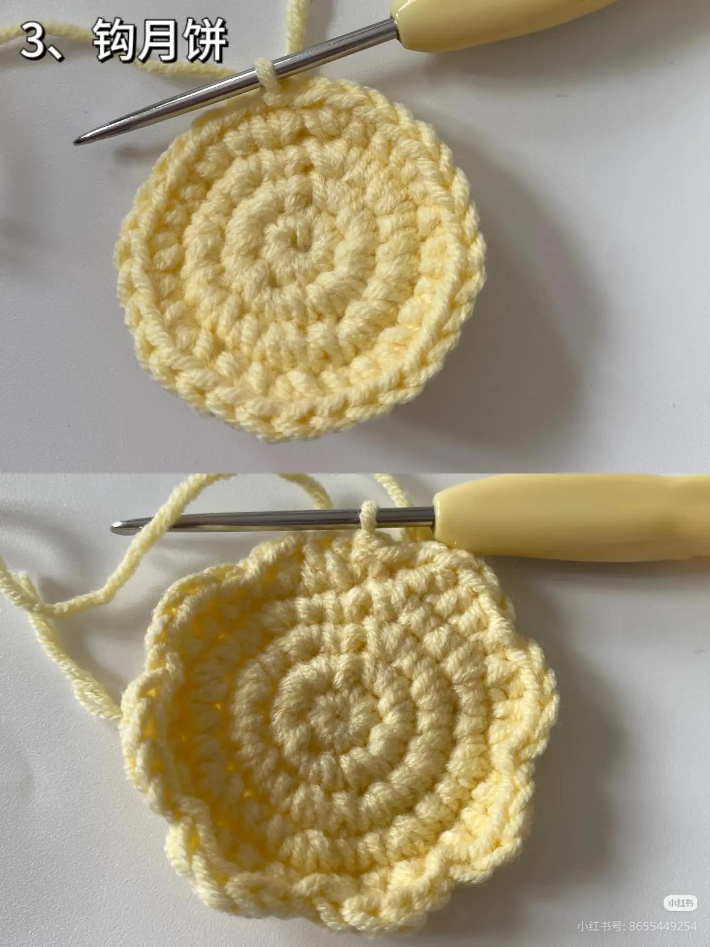 Crochet Mooncake Rabbit Keychain Tutorial and Chart