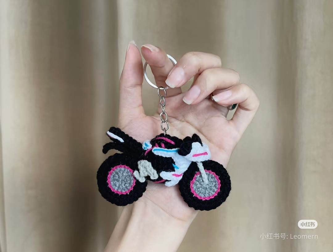 Crochet Motorcycle Keychain Pattern Chart