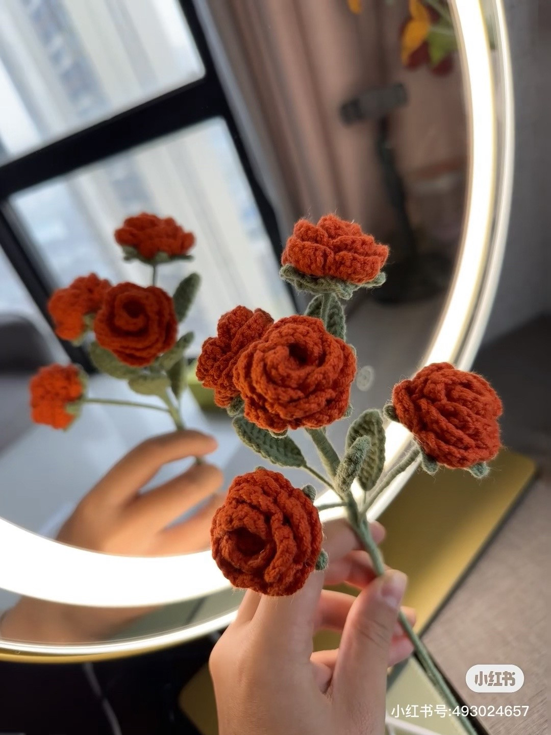 Crochet Multi-Head Rose Pattern Chart and Tutorial