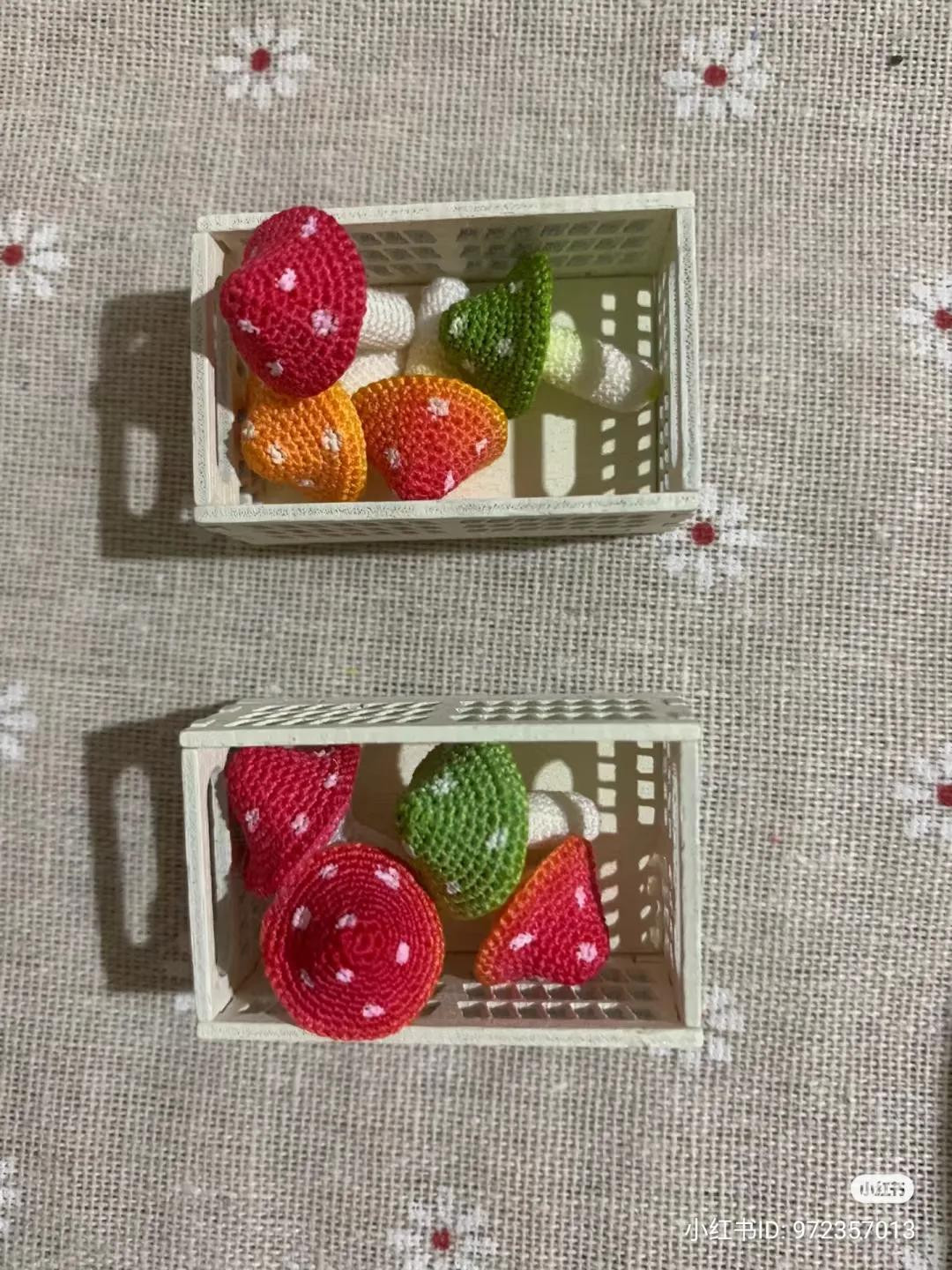 Crochet Mushroom Amigurumi Pattern Chart with Instructions