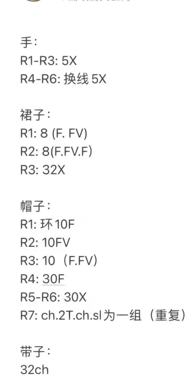 Crochet Mushroom Girl Doll Pattern and Tutorial Chart