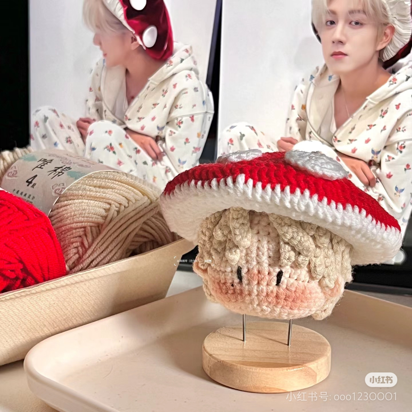 Crochet Mushroom Hat Pattern Chart for Amigurumi Head