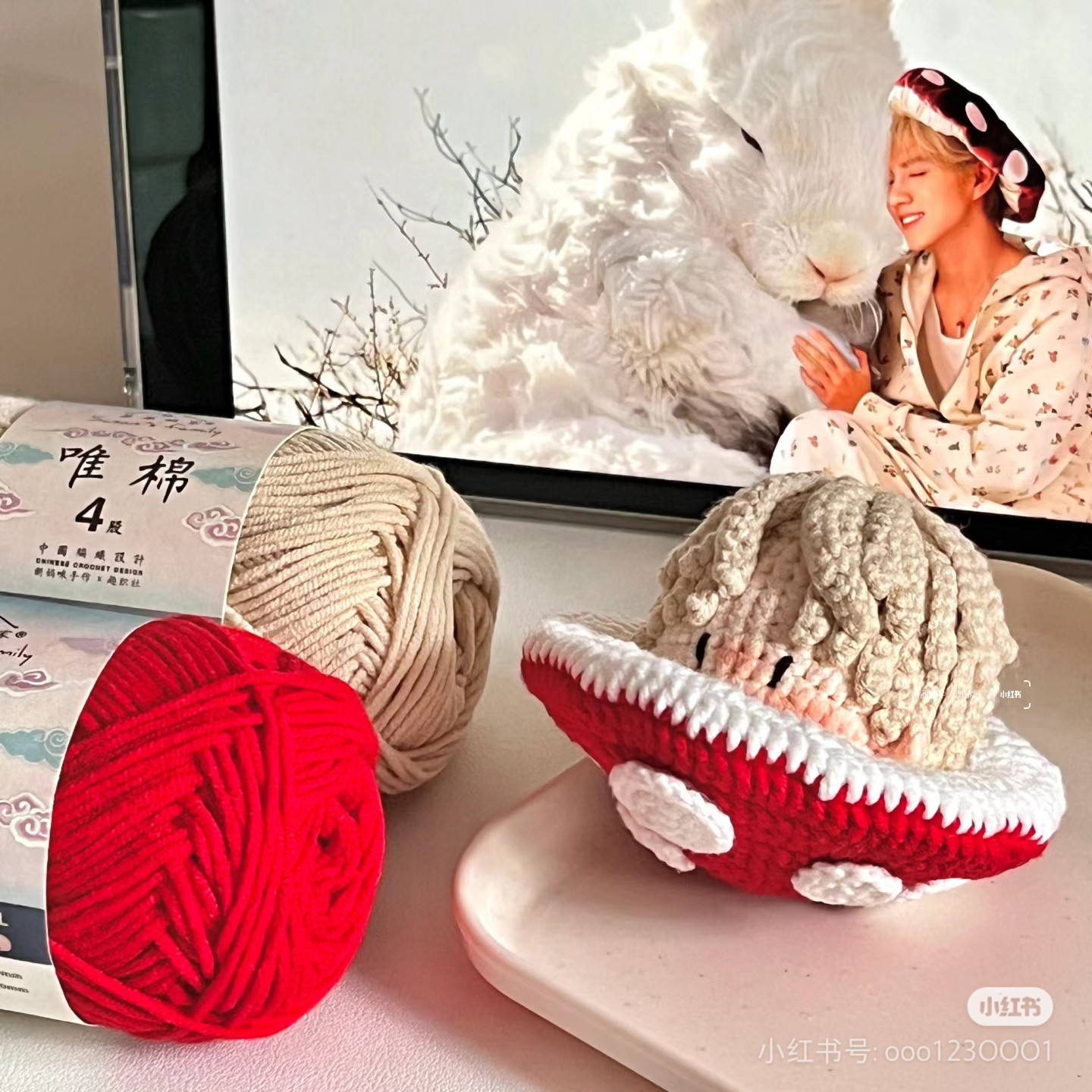 Crochet Mushroom Hat Pattern for Amigurumi Doll