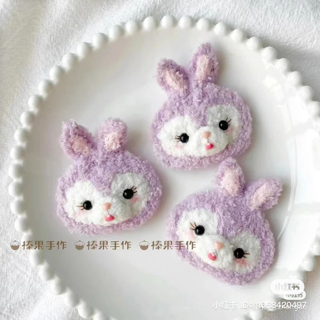 Crochet My Melody, LinaBell, and StellaLou Hair Clip Patterns