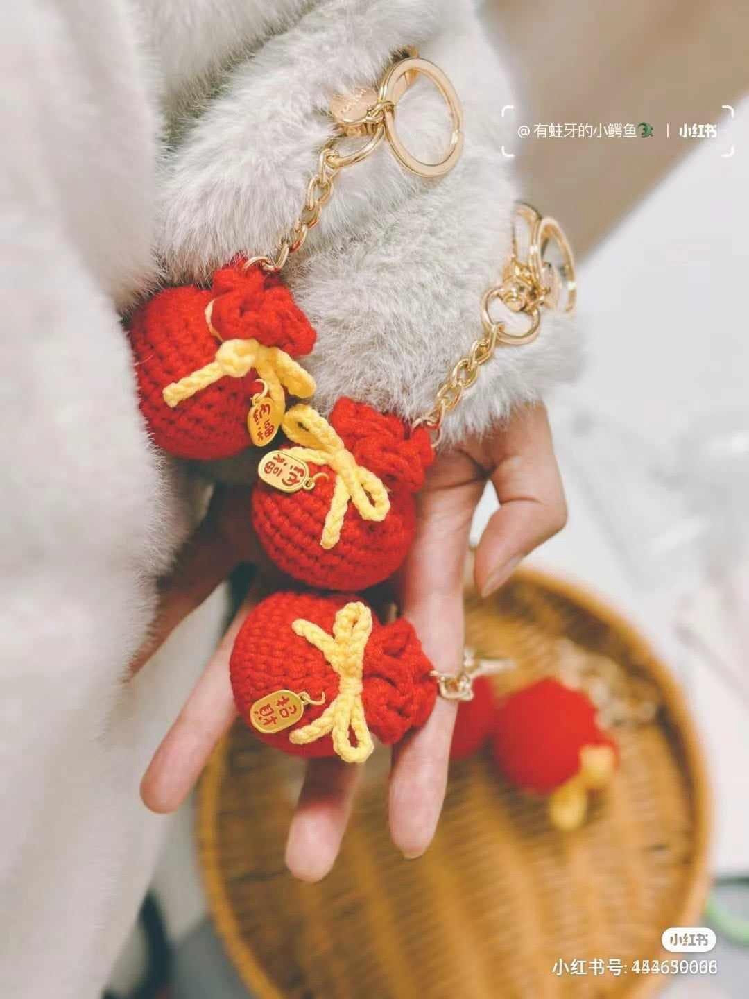 Crochet New Year Lucky Bag Pattern Tutorial