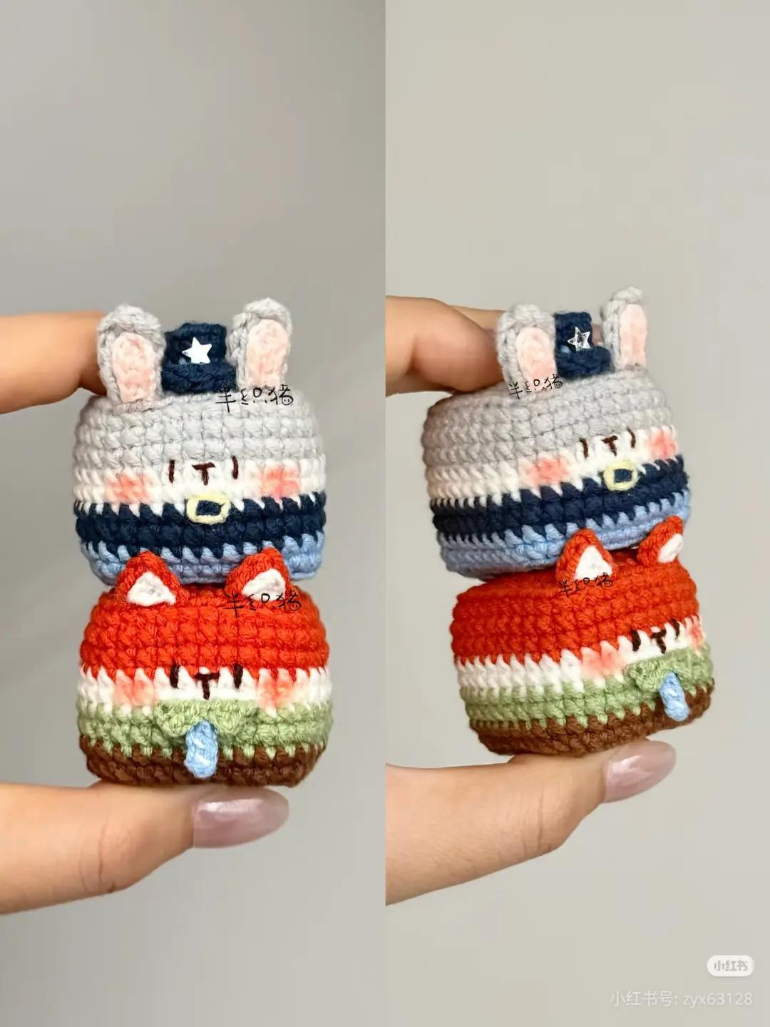 Crochet Nick and Judy from Zootopia Amigurumi Pattern