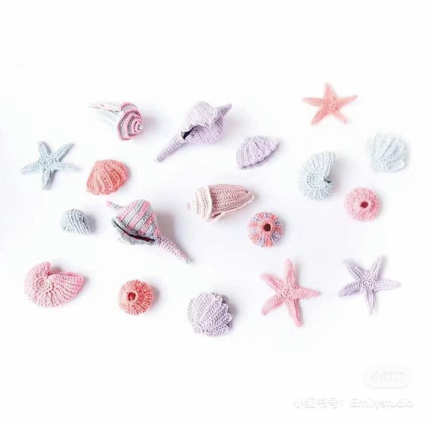 Crochet Ocean Theme Bag Chart: Starfish, Shells, and Jellyfish