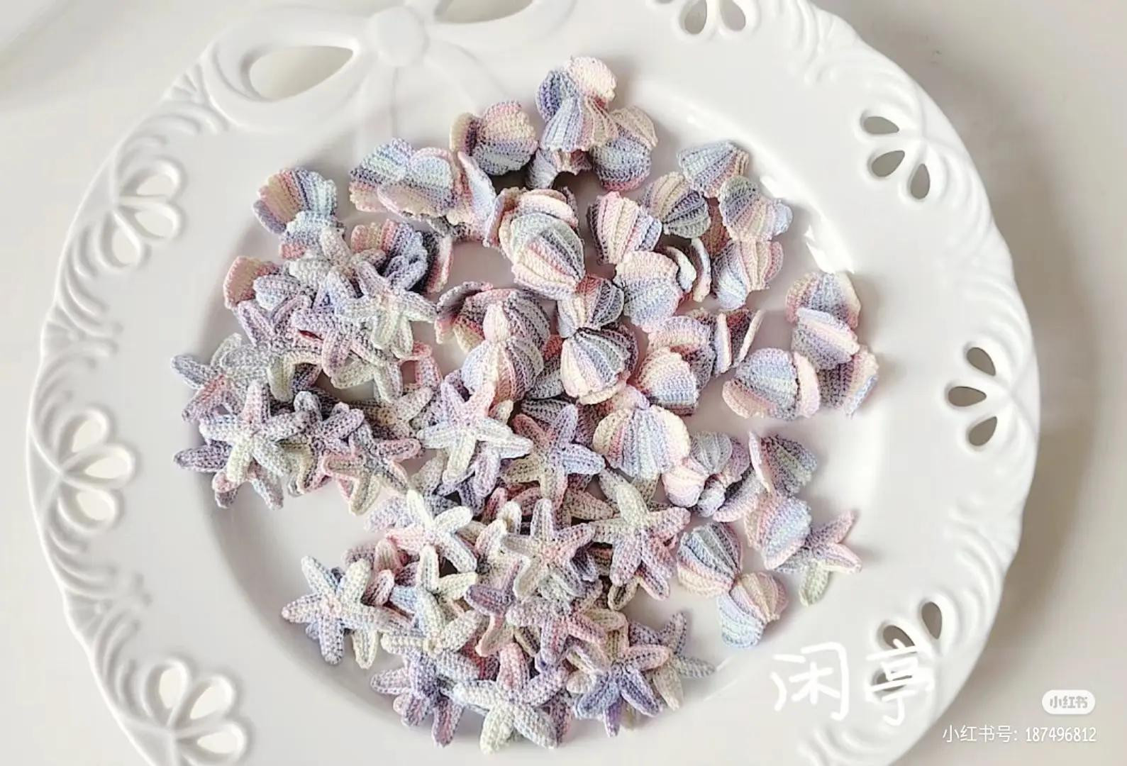 Crochet Pastel Seashell and Starfish Tutorial Pattern