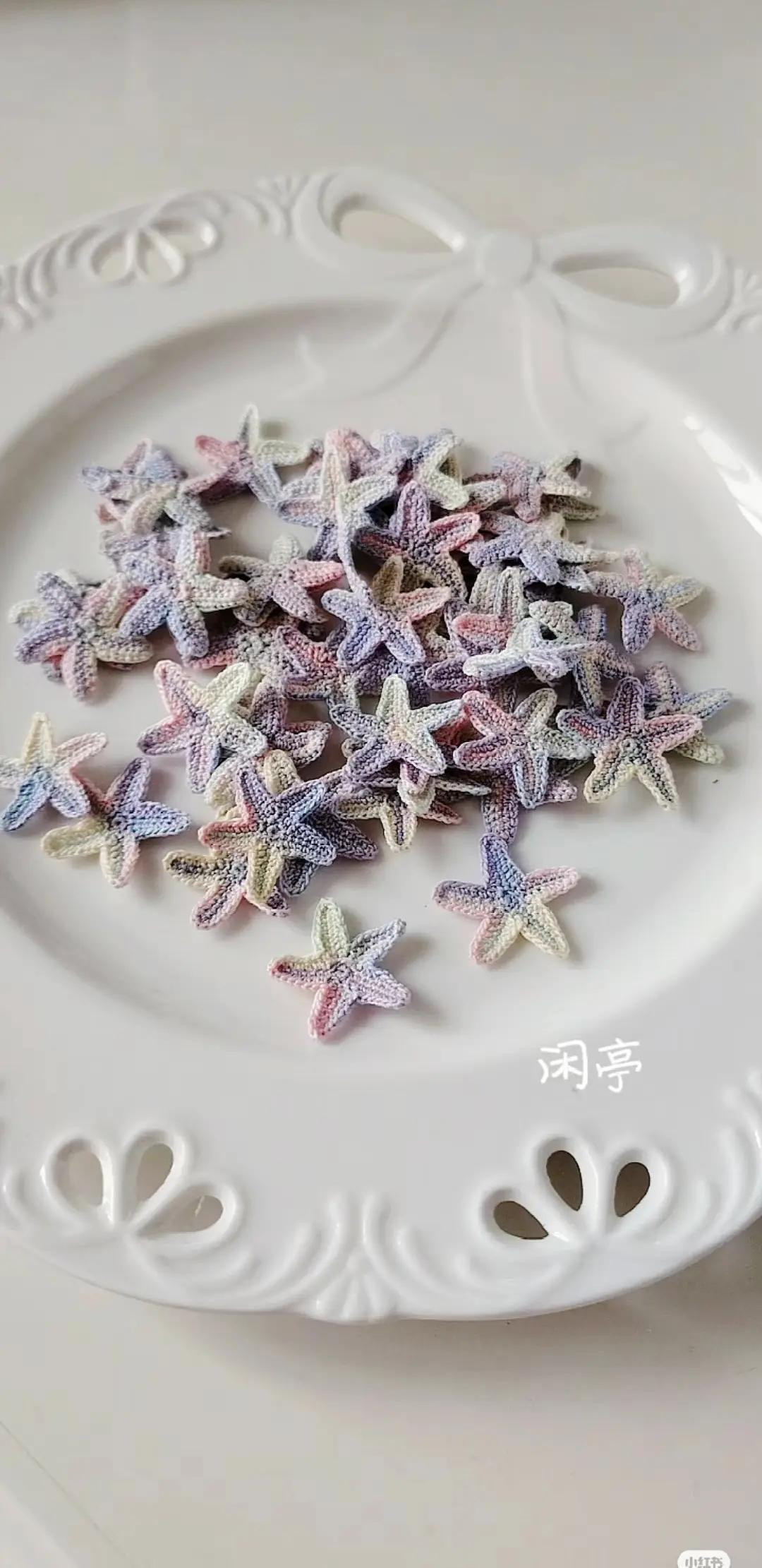 Crochet Pastel Seashell and Starfish Tutorial Pattern