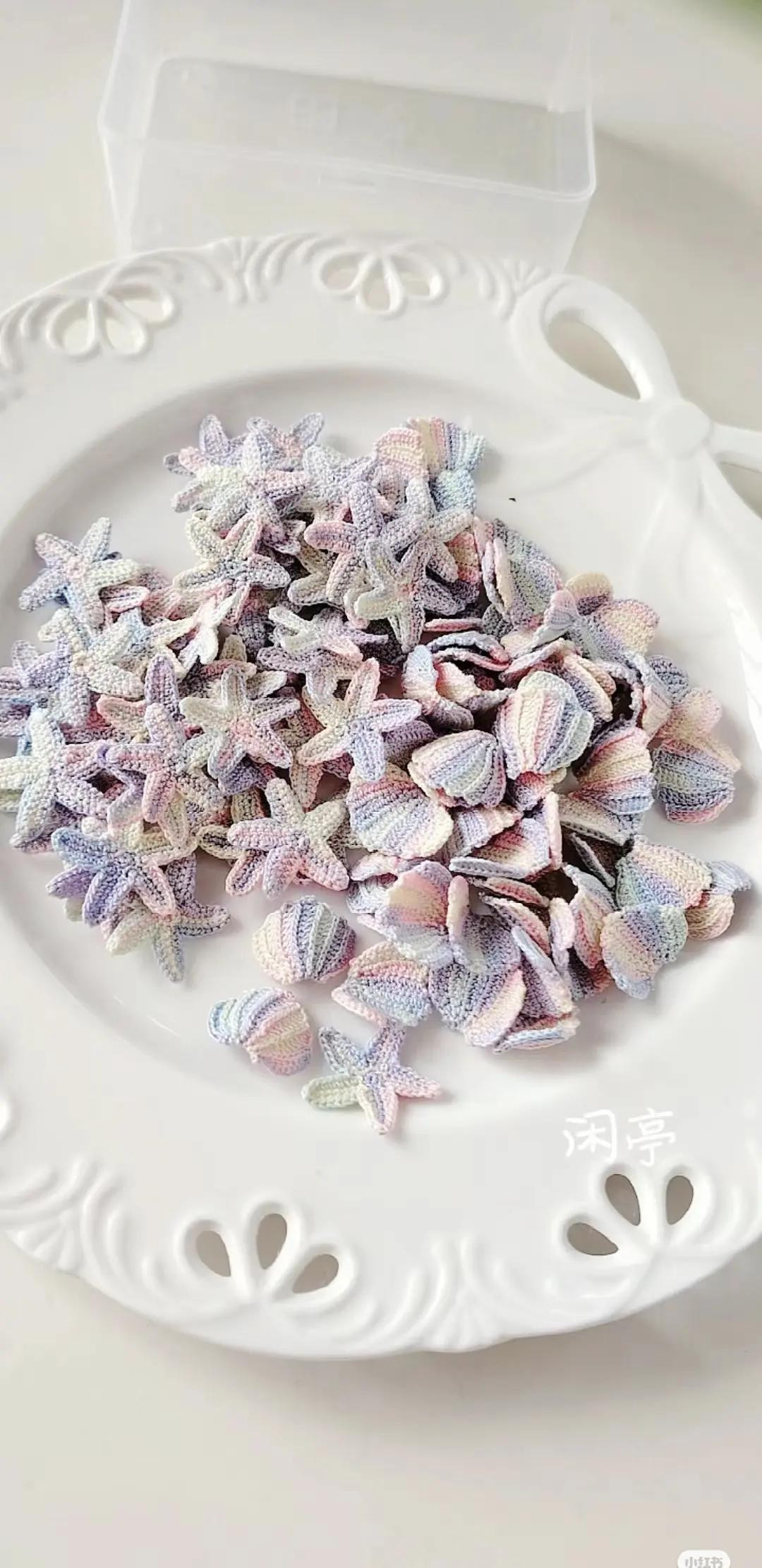 Crochet Pastel Seashell and Starfish Tutorial Pattern