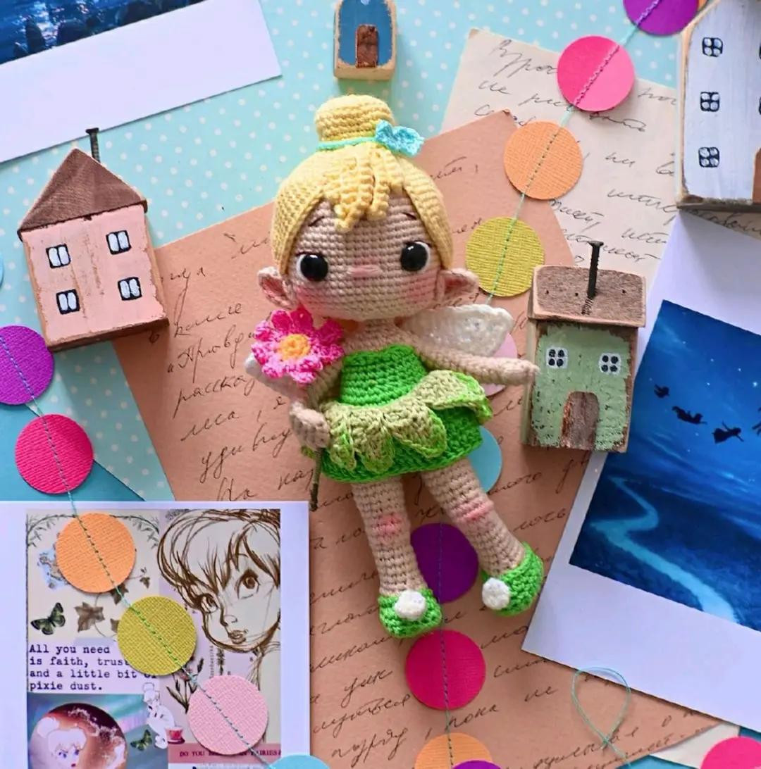 Crochet Pattern Amigurumi Fairy Tinker Bell Doll