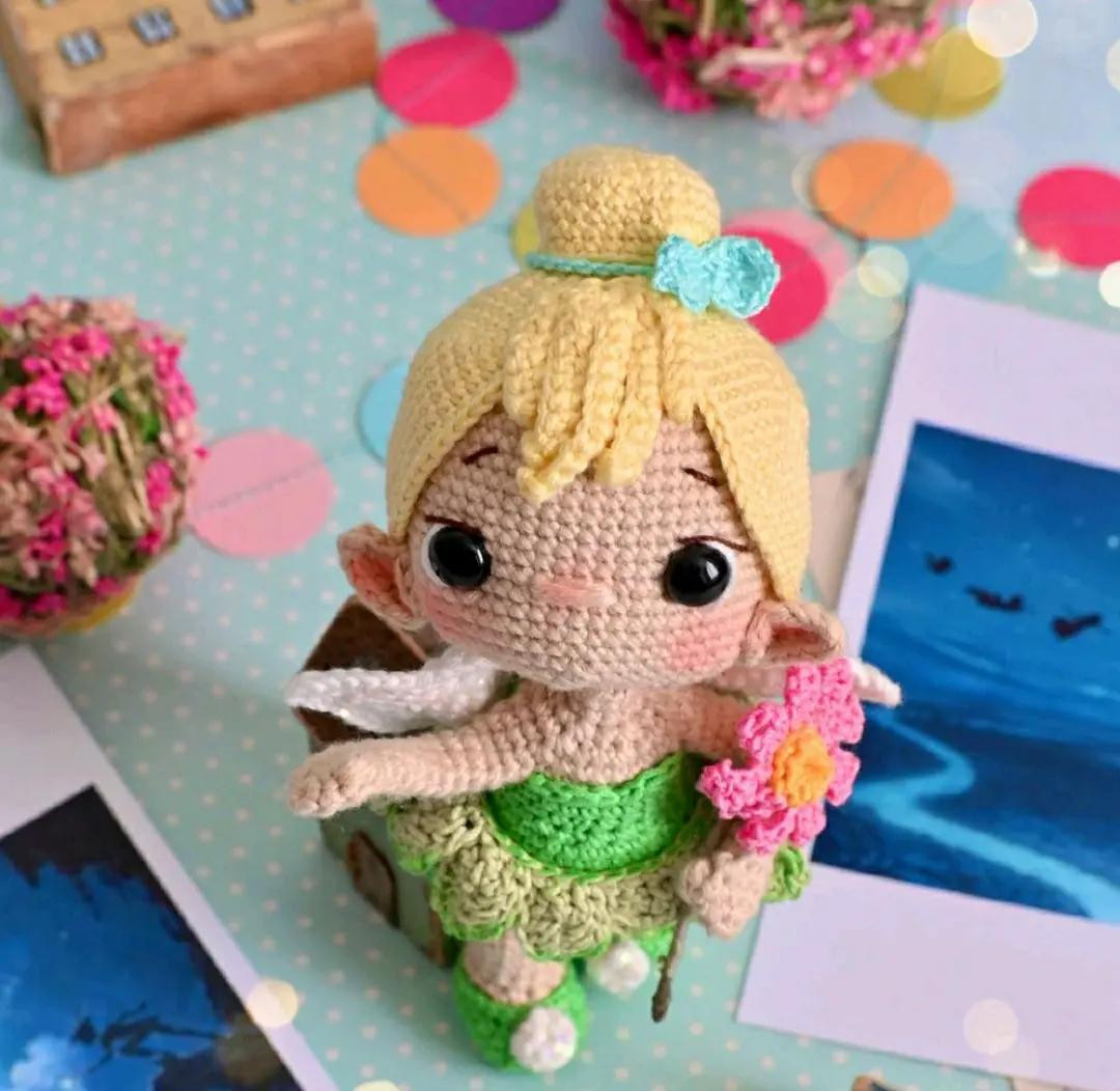 Crochet Pattern Amigurumi Fairy Tinker Bell Doll