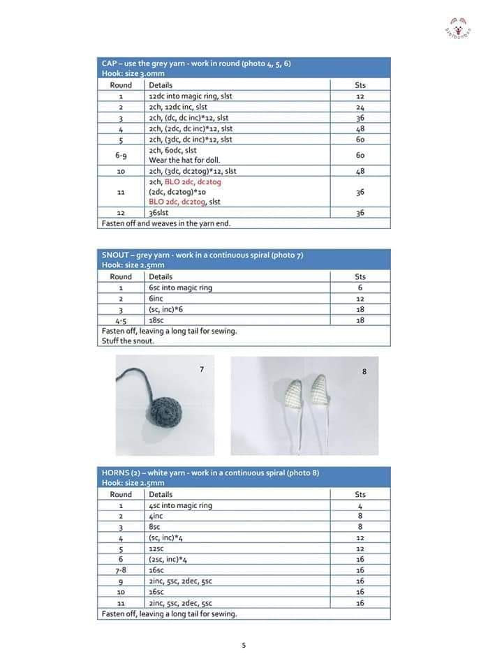 Crochet Pattern Capricorn The Little Doll Amigurumi