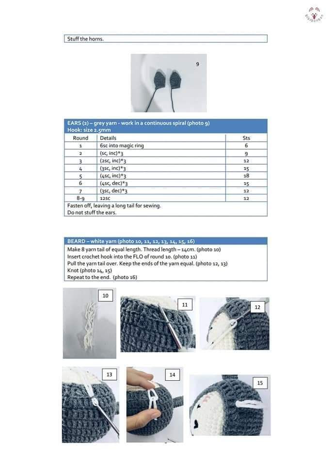 Crochet Pattern Capricorn The Little Doll Amigurumi