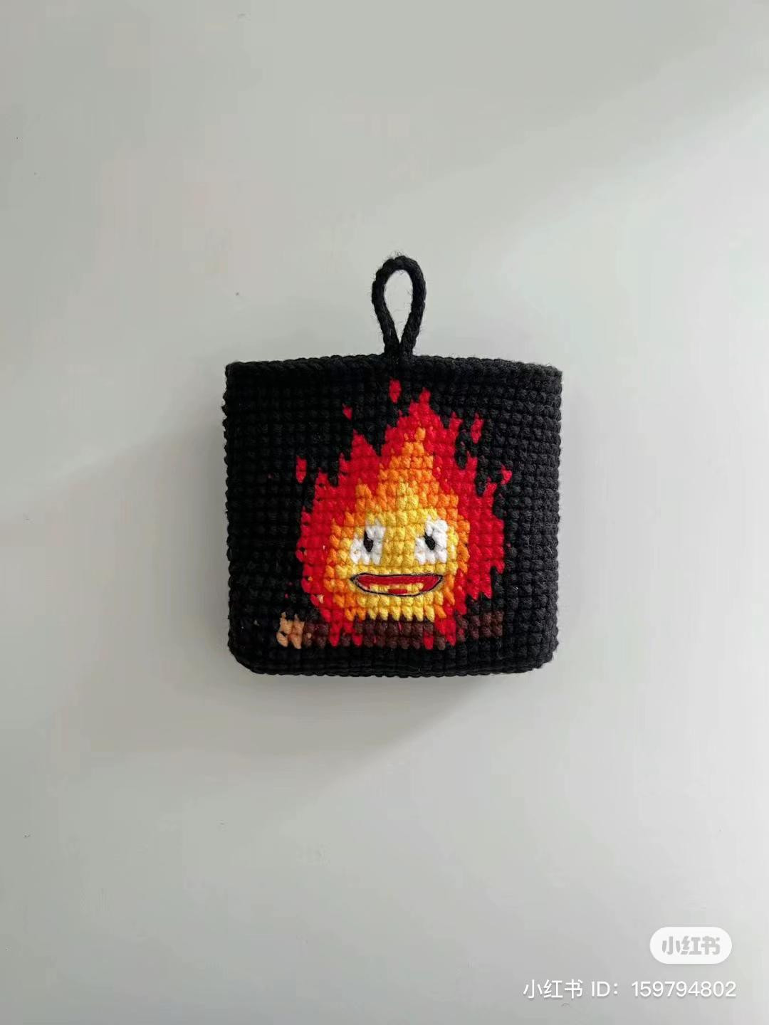 Crochet Pattern: Charcoal (Kazihiko) Pixel Art Bag