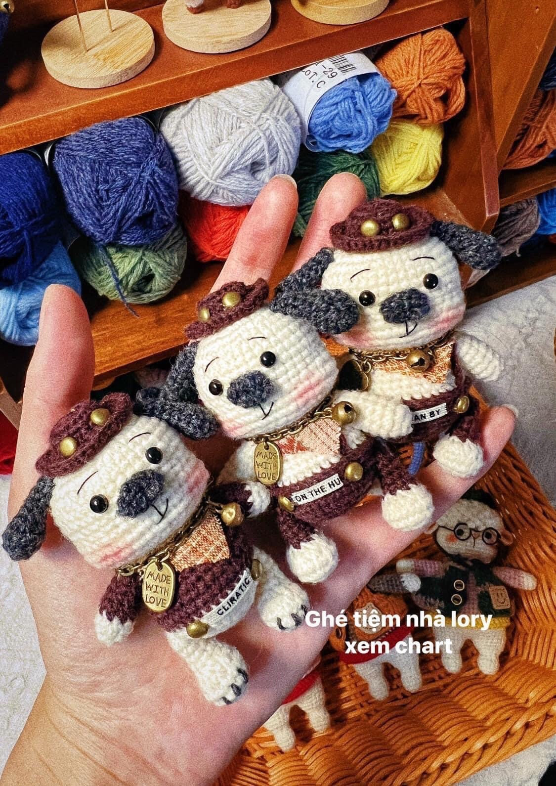 Crochet Pattern Chart for Cute Beagle Puppy Amigurumi